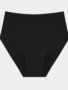 knix Leakproof Black Cotton High Rise Underwear
